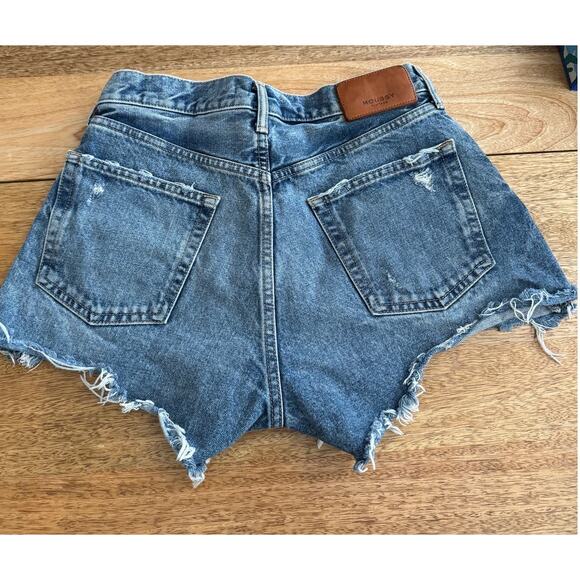 Moussy Vintage Denim Distressed Cut Off Jean Shorts Size 26 - Picture 9 of 9